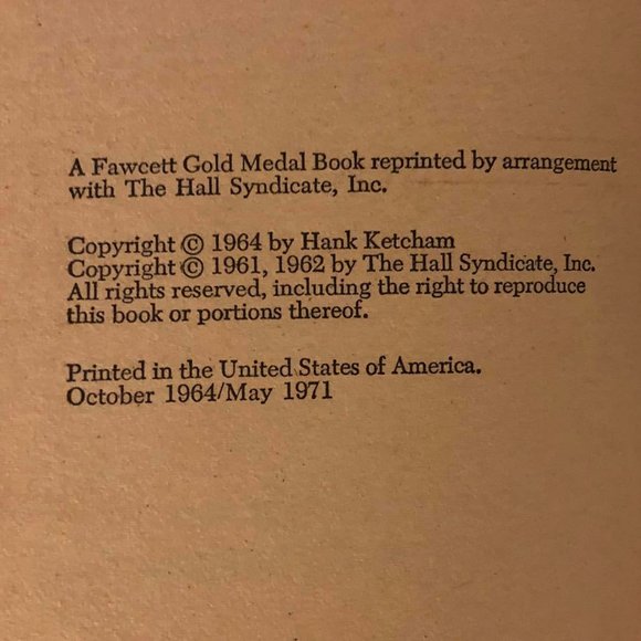 Vintage Dennis The Menace Paperback Books Set Of 3 - Picture 4 of 10